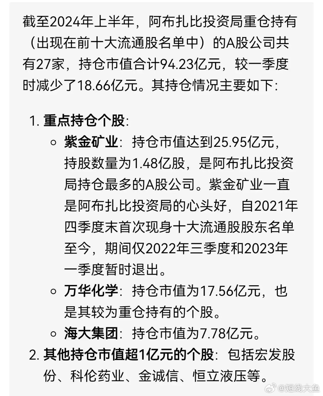 阿布扎比最新持仓动向，洞悉未来投资趋势与启示